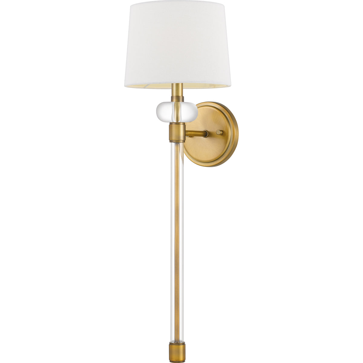  Barbour 1-Light Wall Sconce In Weathered Brass