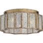  Shrine 3-Light Flush Mount In Aged Gold