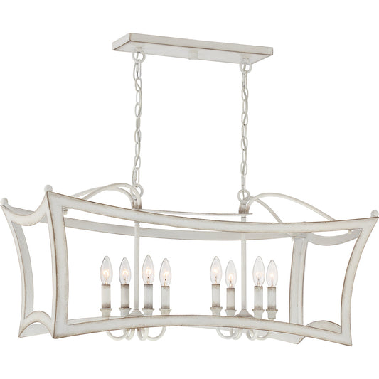  Summerford 8-Light Island Light In Antique White