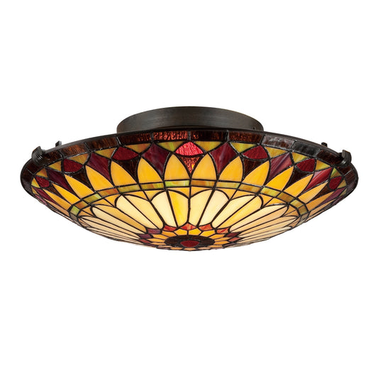  West End 2-Light Flush Mount In Vintage Bronze