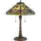  Jungle Dragonfly 2-Light Table Lamp In Architectural Bronze