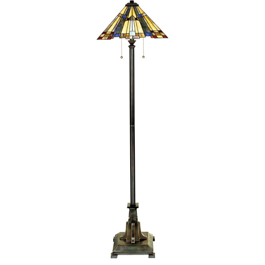  Inglenook 2-Light Floor Lamp In Valiant Bronze