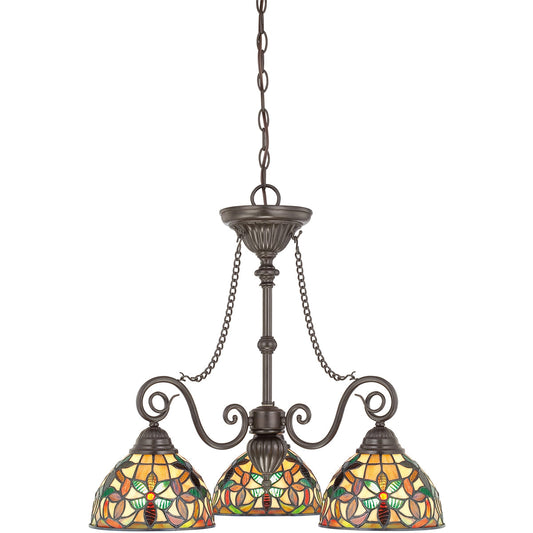  Kami 3-Light Chandelier In Vintage Bronze