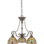  Kami 3-Light Chandelier In Vintage Bronze