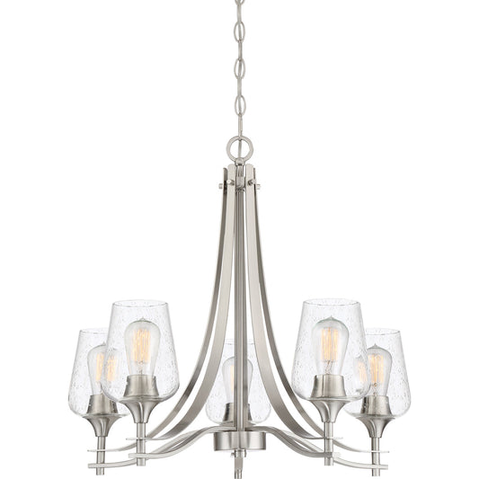  Towne 5-Light Chandelier In Brushed Nickel