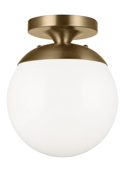  Leo - Hanging Globe 1-Light Wall/Ceiling Semi-Flush Mount