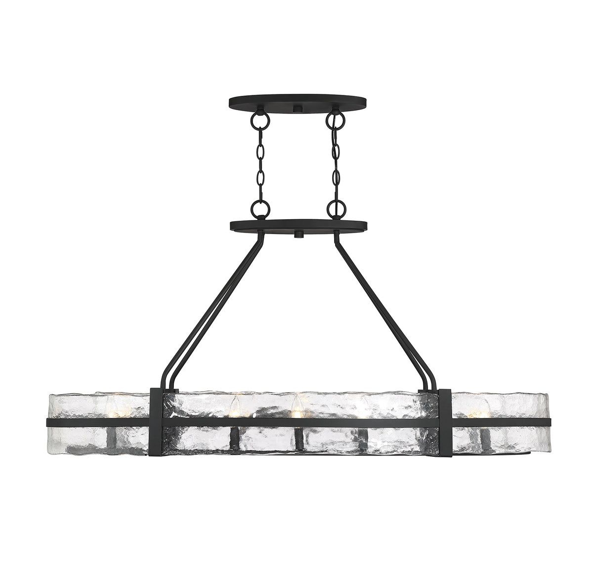  Hudson 10-Light Chandelier In Matte Black