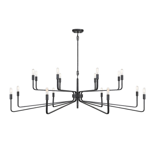  Salem 16-Light Chandelier In Forged Iron