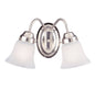  Brighton 2-Light Bath Vanity In Satin Nickel