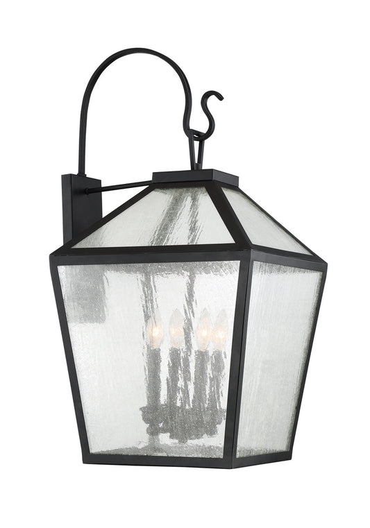  Woodstock 4-Light Outdoor Wall Lantern In Black