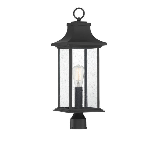  Hancock 1-Light Outdoor Post Lantern In Matte Black