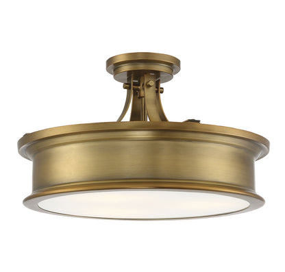  Watkins 3-Light Semi-Flush