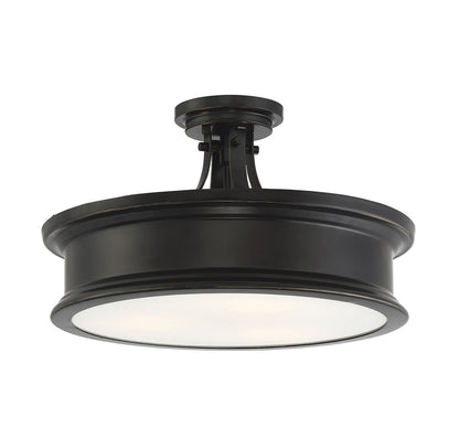  Watkins 3-Light Semi-Flush