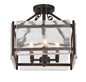  Glenwood 4-Light Semi-Flush In English Bronze