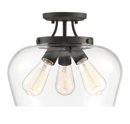  Octave 3-Light Semi-Flush