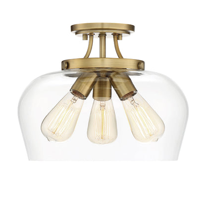  Octave 3-Light Semi-Flush