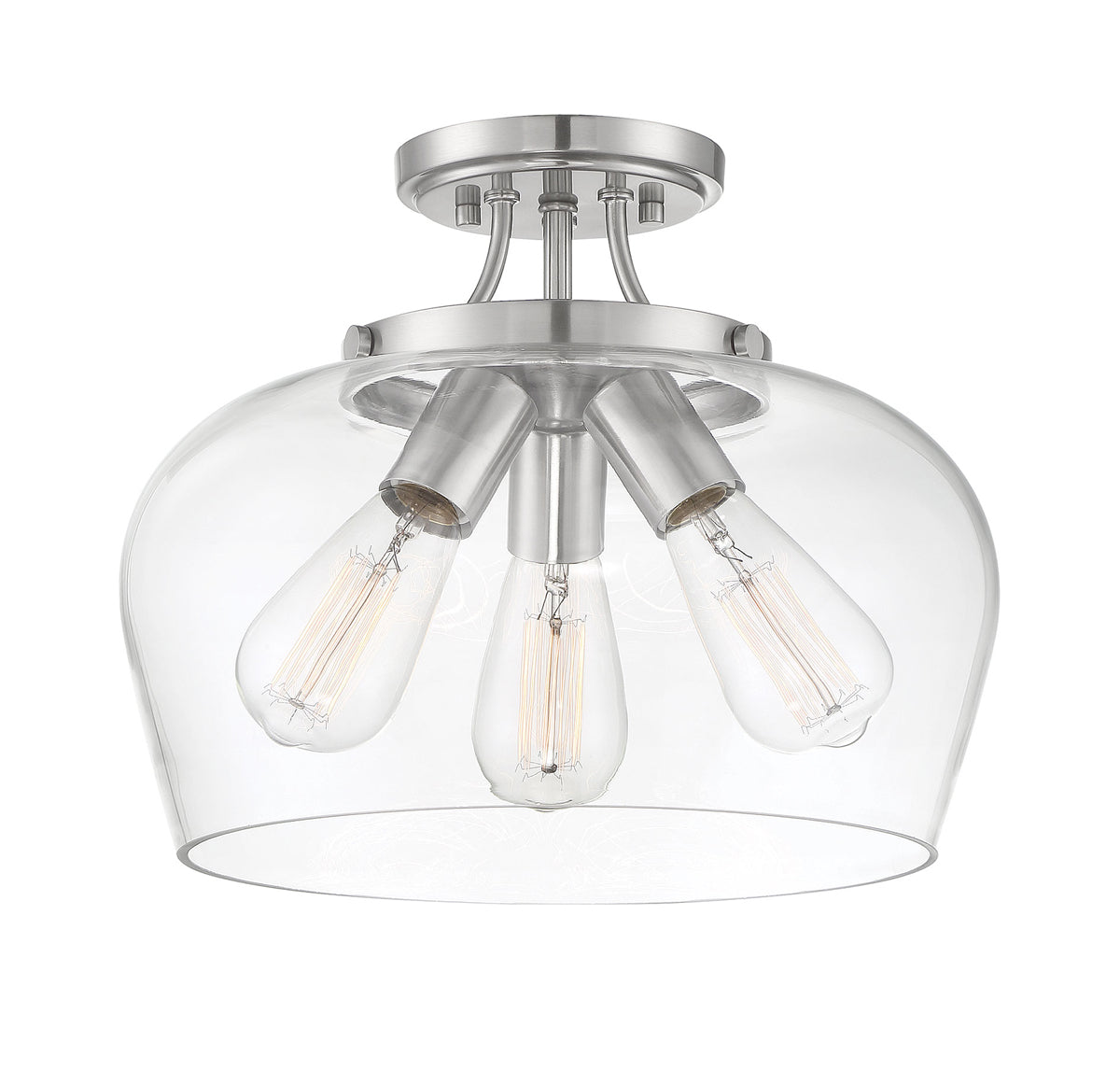  Octave 3-Light Semi-Flush