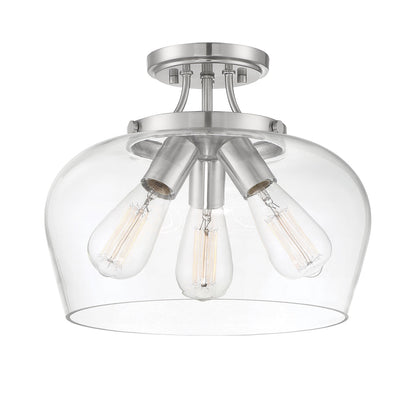  Octave 3-Light Semi-Flush