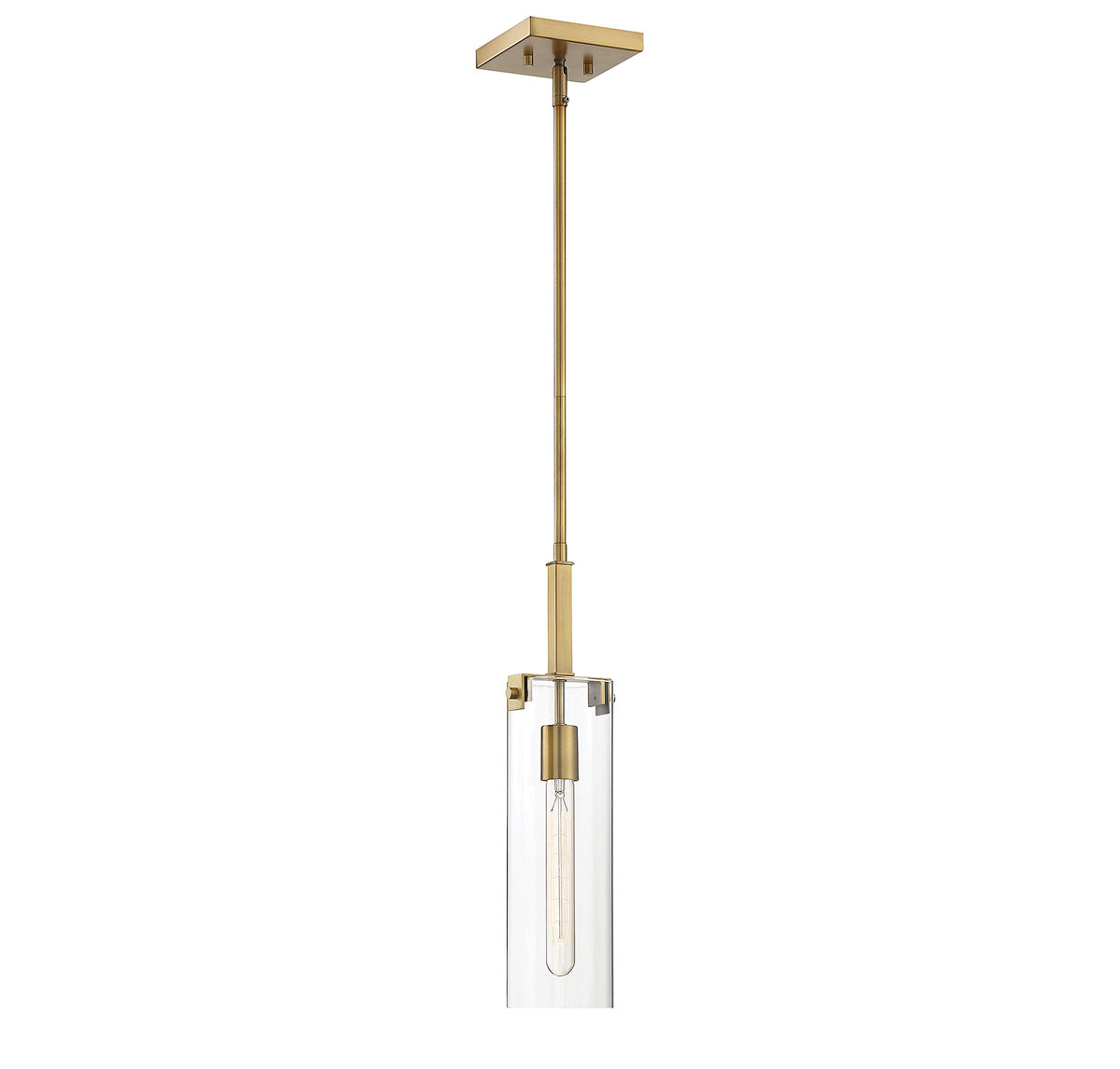  Winfield 1-Light Mini-Pendant In Warm Brass