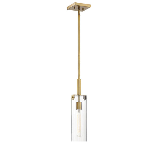  Winfield 1-Light Mini-Pendant In Warm Brass