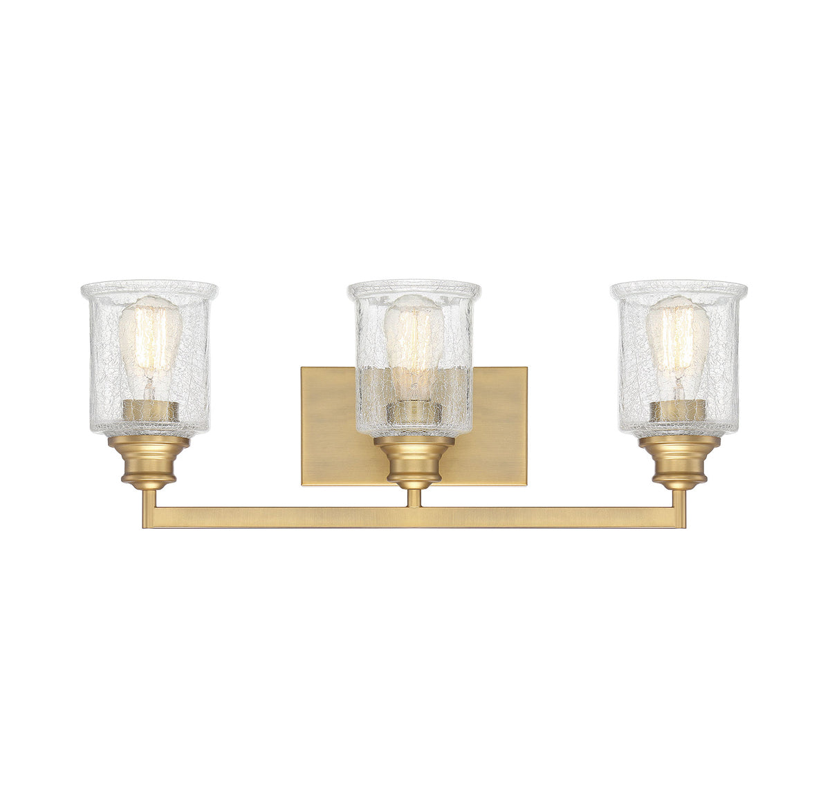  Hampton 3-Light Bath In Warm Brass