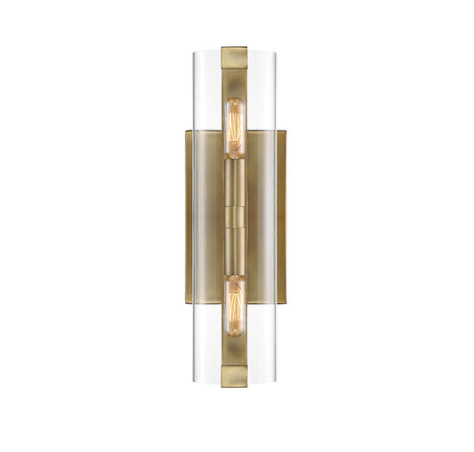  Winfield 2-Light Sconce In Warm Brass