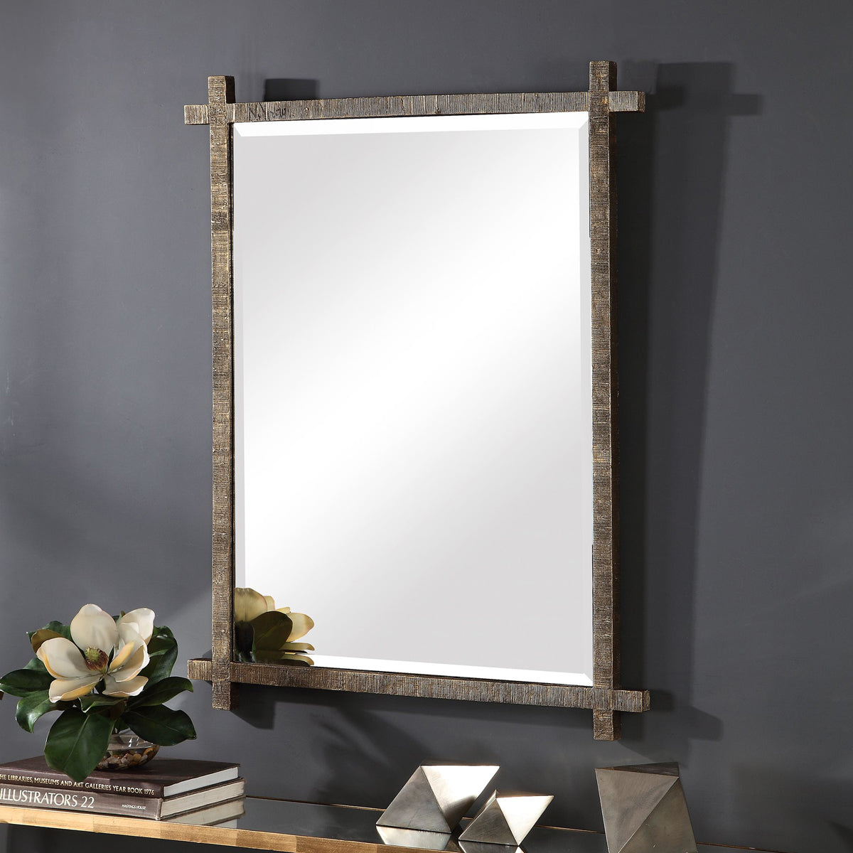  Uttermost's Abanu Gold Vanity Mirror Designed By John Kowalski