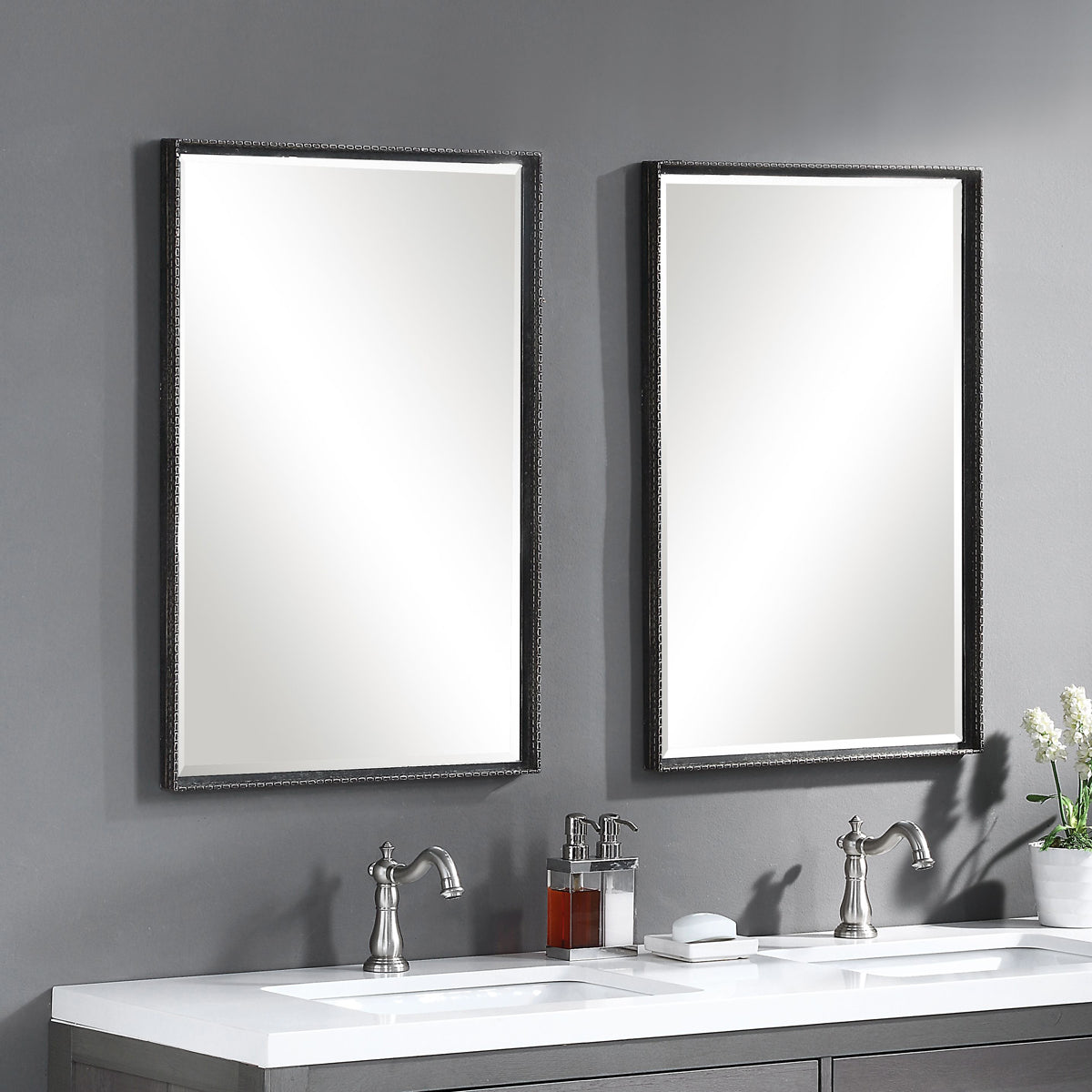  Uttermost's Callan Iron Vanity Mirror Designed By Grace Feyock