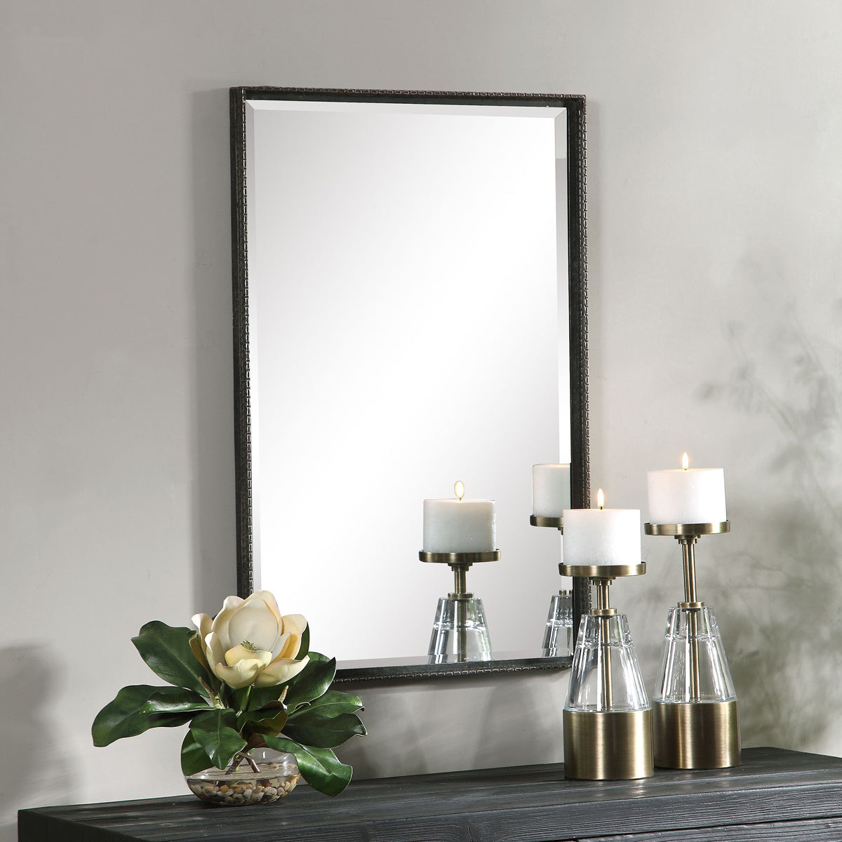  Uttermost's Callan Iron Vanity Mirror Designed By Grace Feyock