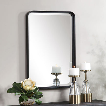  Uttermost's Croften Black Vanity Mirror Designed By Grace Feyock