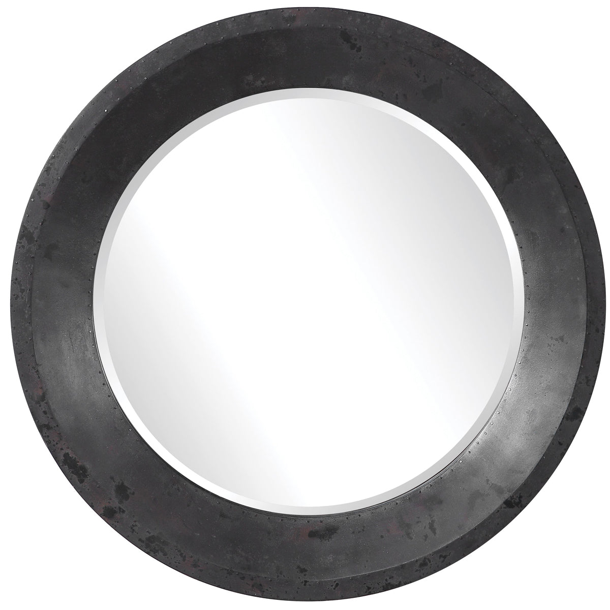  Uttermost's Frazier Round Industrial Mirror Designed By John Kowalski