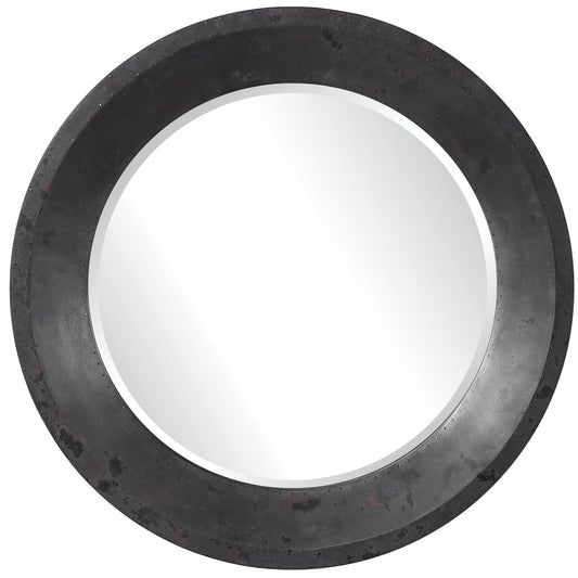  Uttermost's Frazier Round Industrial Mirror Designed By John Kowalski