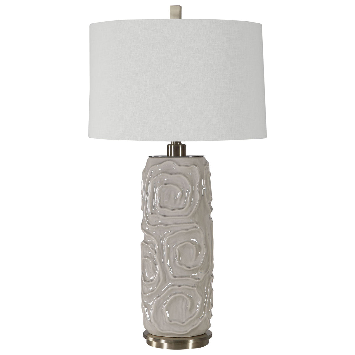  Uttermost's Zade Warm Gray Table Lamp Designed By David Frisch