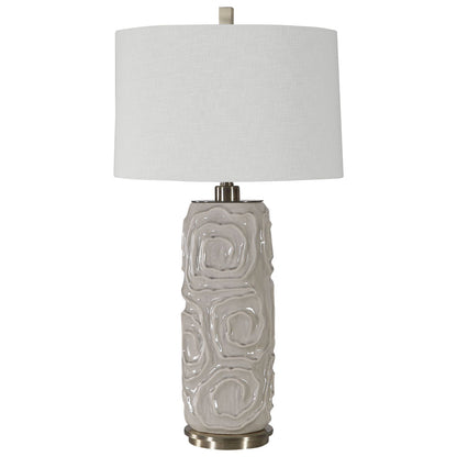  Uttermost's Zade Warm Gray Table Lamp Designed By David Frisch