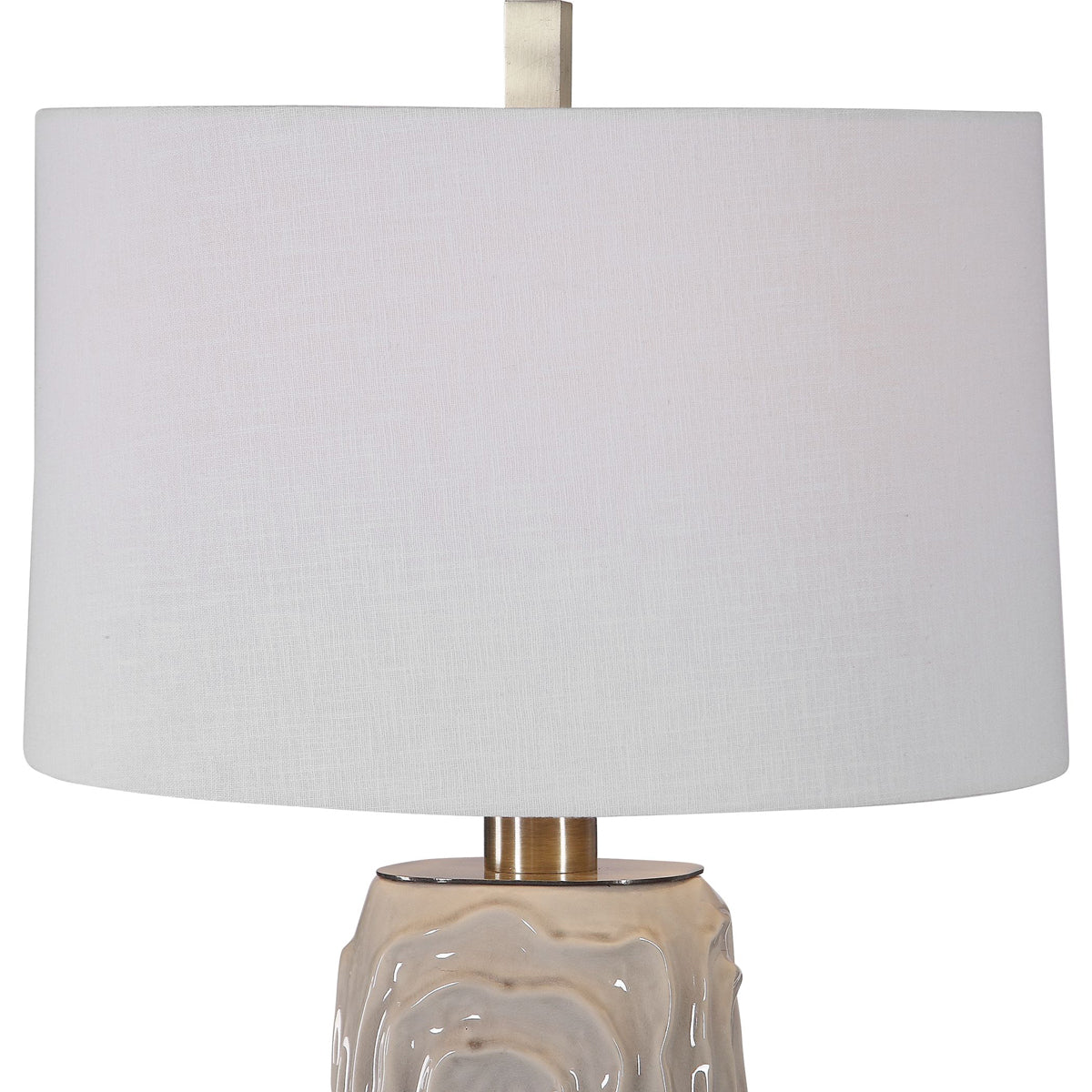  Uttermost's Zade Warm Gray Table Lamp Designed By David Frisch