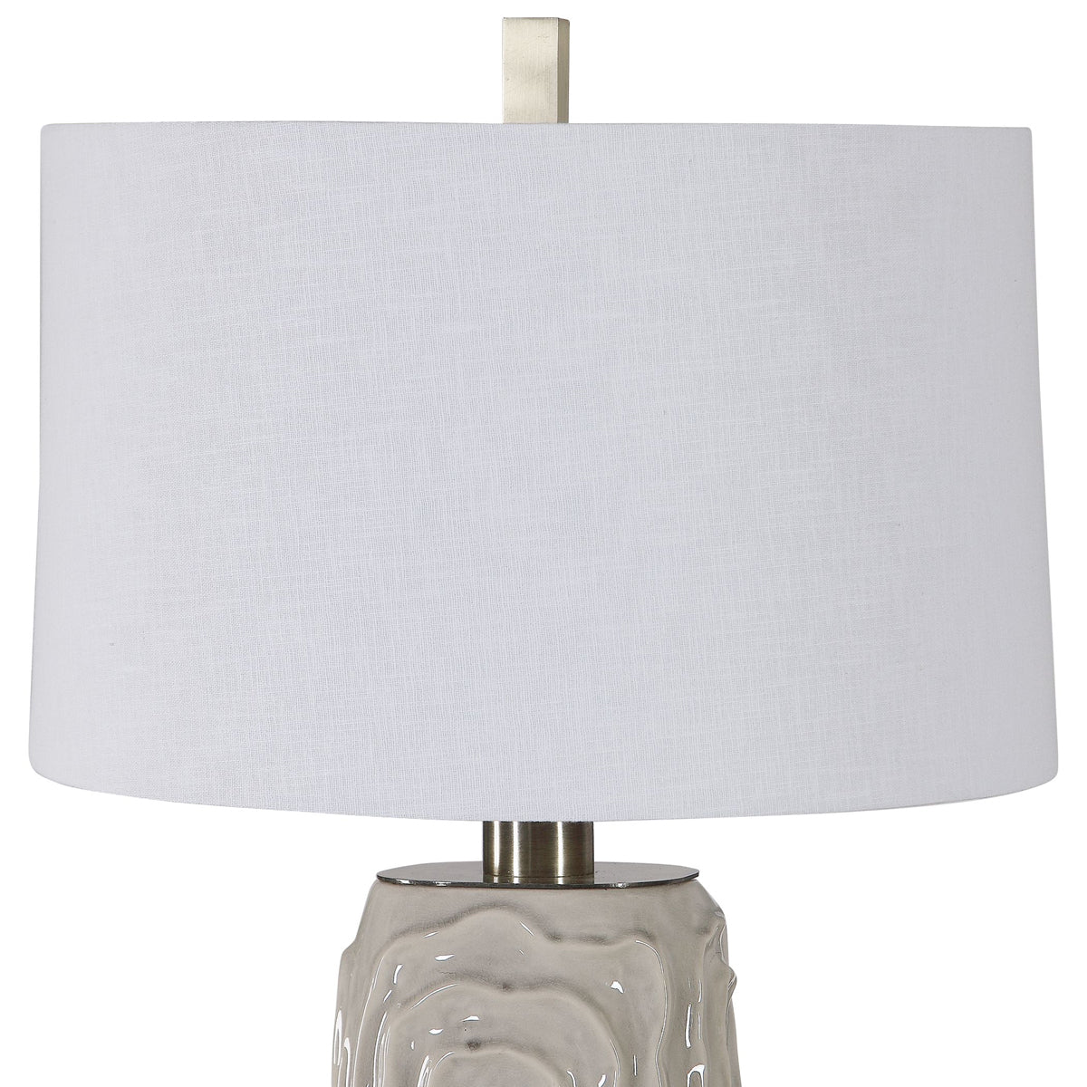  Uttermost's Zade Warm Gray Table Lamp Designed By David Frisch