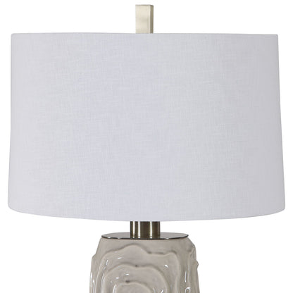  Uttermost's Zade Warm Gray Table Lamp Designed By David Frisch