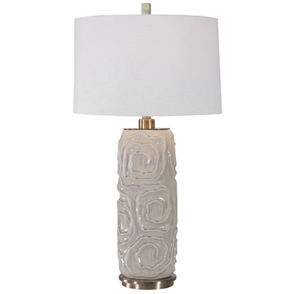  Uttermost's Zade Warm Gray Table Lamp Designed By David Frisch