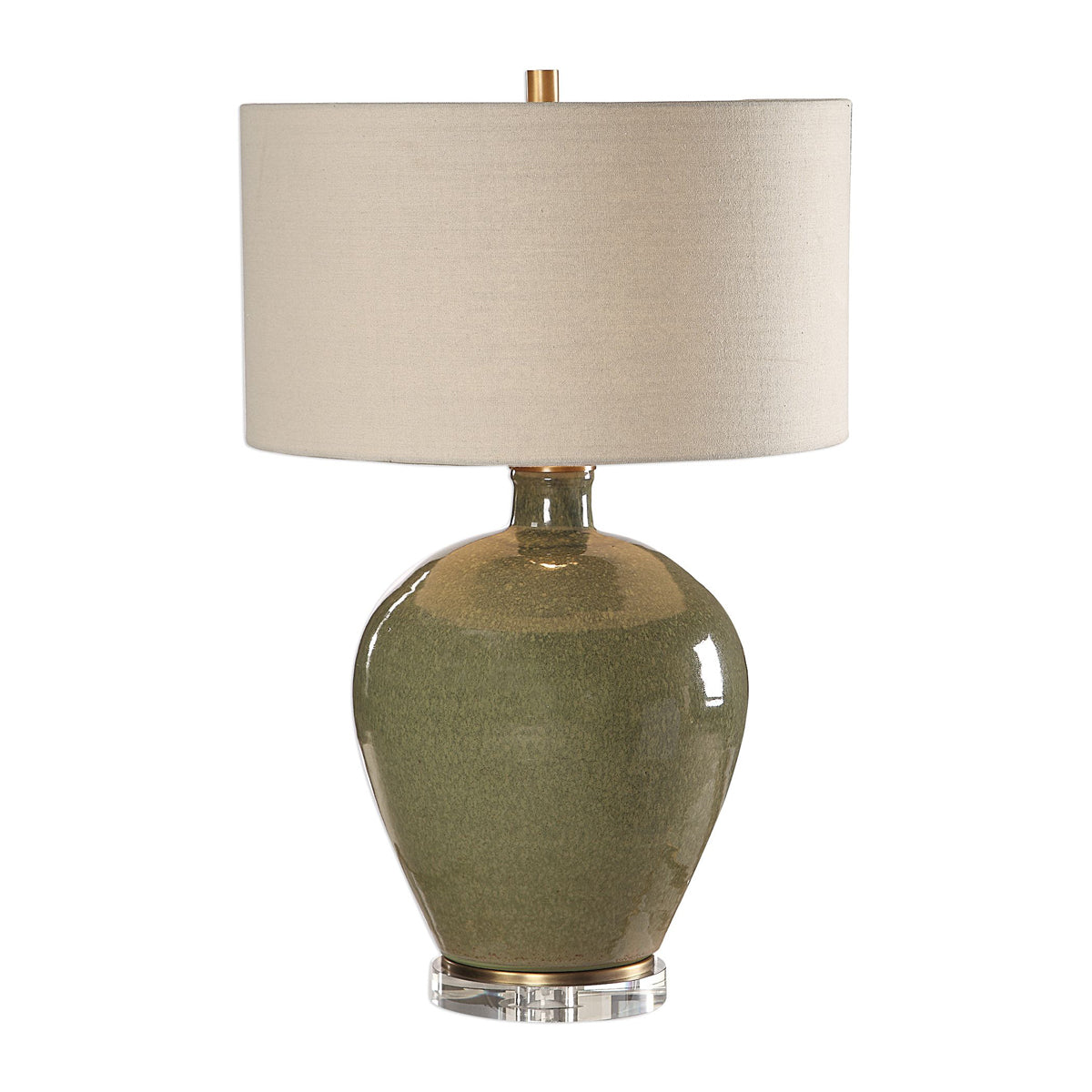  Uttermost's Elva Emerald Table Lamp Designed By Jim Parsons