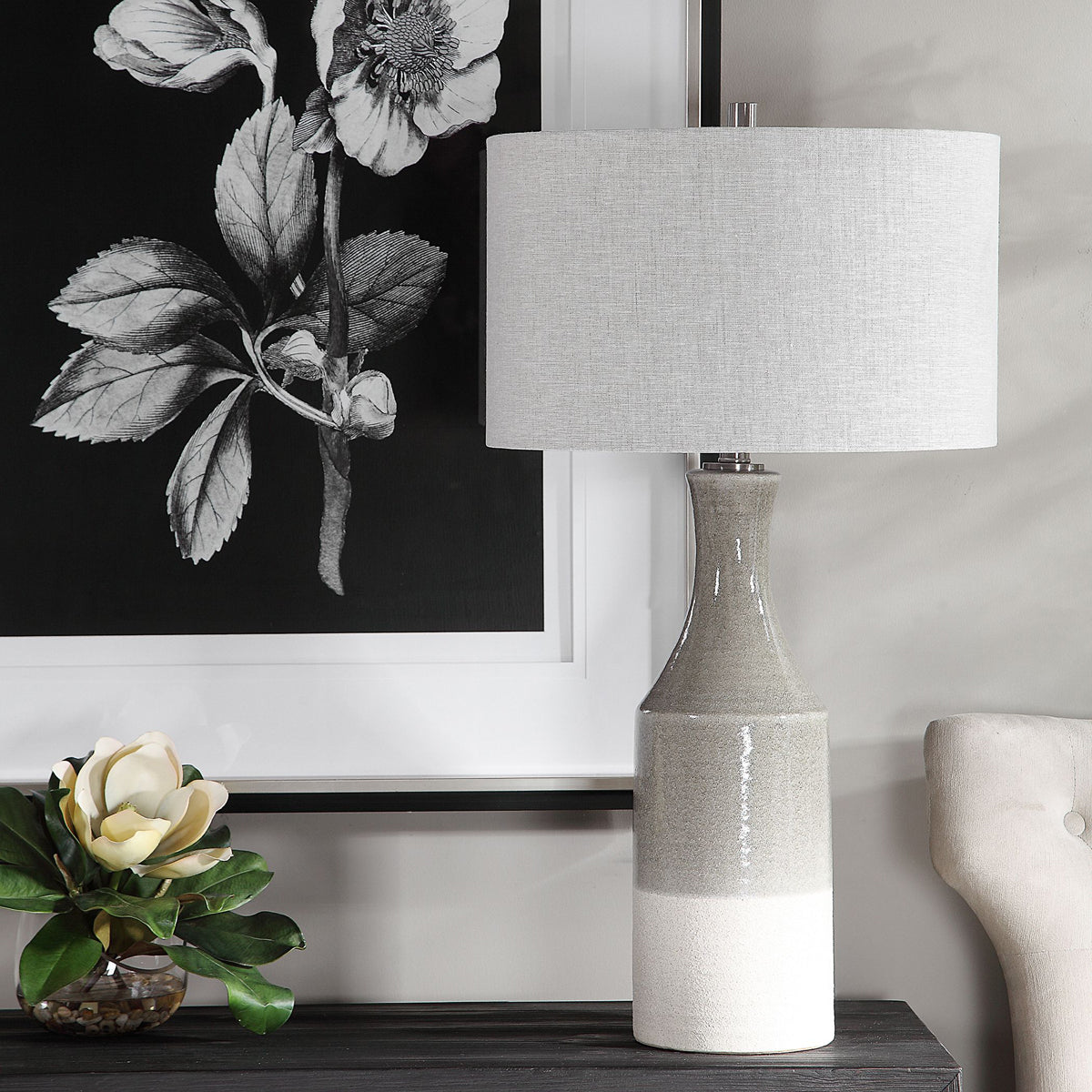  Uttermost's Savin Ceramic Table Lamp Designed By Jim Parsons