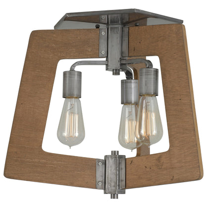  Lofty 3-Light Semi-Flush