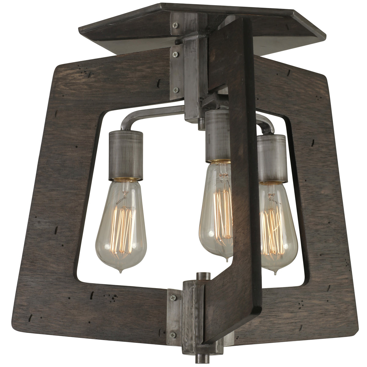  Lofty 3-Light Semi-Flush