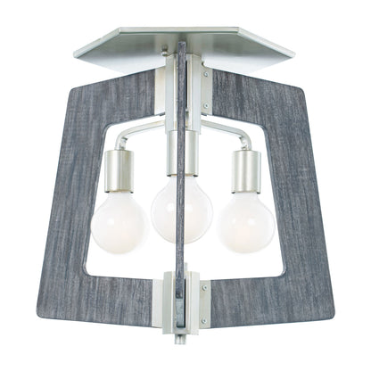  Lofty 3-Light Semi-Flush