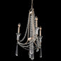  Barcelona 3-Light Chandelier In Transcend Silver With Heirloom-Quality Optic Crystal