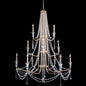  Barcelona 12-Light Chandelier In Transcend Silver With Heirloom-Quality Optic Crystal