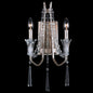  Barcelona 2-Light Sconce In Transcend Silver With Heirloom-Quality Optic Crystal