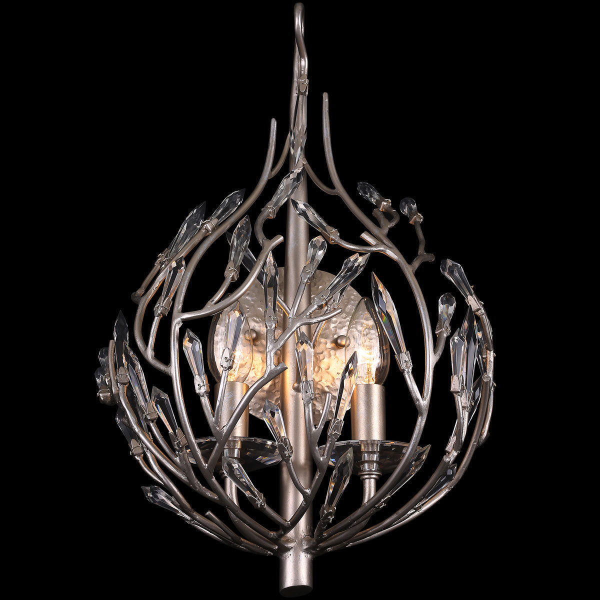  Bask 2-Light Sconce In Gold Dust With Premium Pre-Installed Crystal