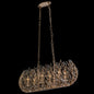 Bask 6-Light Linear Pendant In Gold Dust With Premium Pre-Installed Crystal
