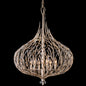  Bask 6-Light Pendant In Gold Dust With Premium Pre-Installed Crystal