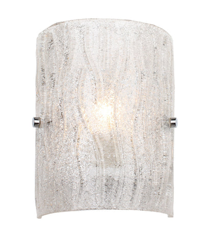  Brilliance 1-Light Sconce In Chrome With Bright Ice Glass